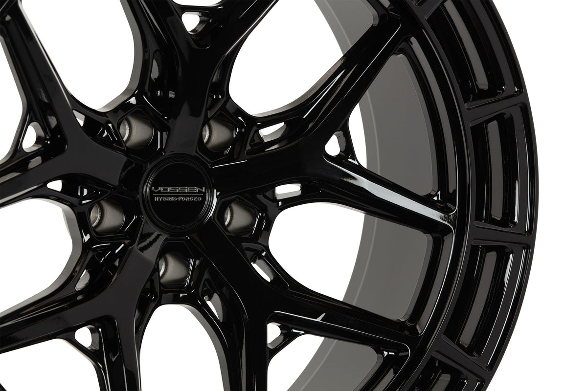 19/20" Vossen HFX1 Gloss Black 19x8.5 20x11 Wheels Fits Chevrolet C8 Corvette