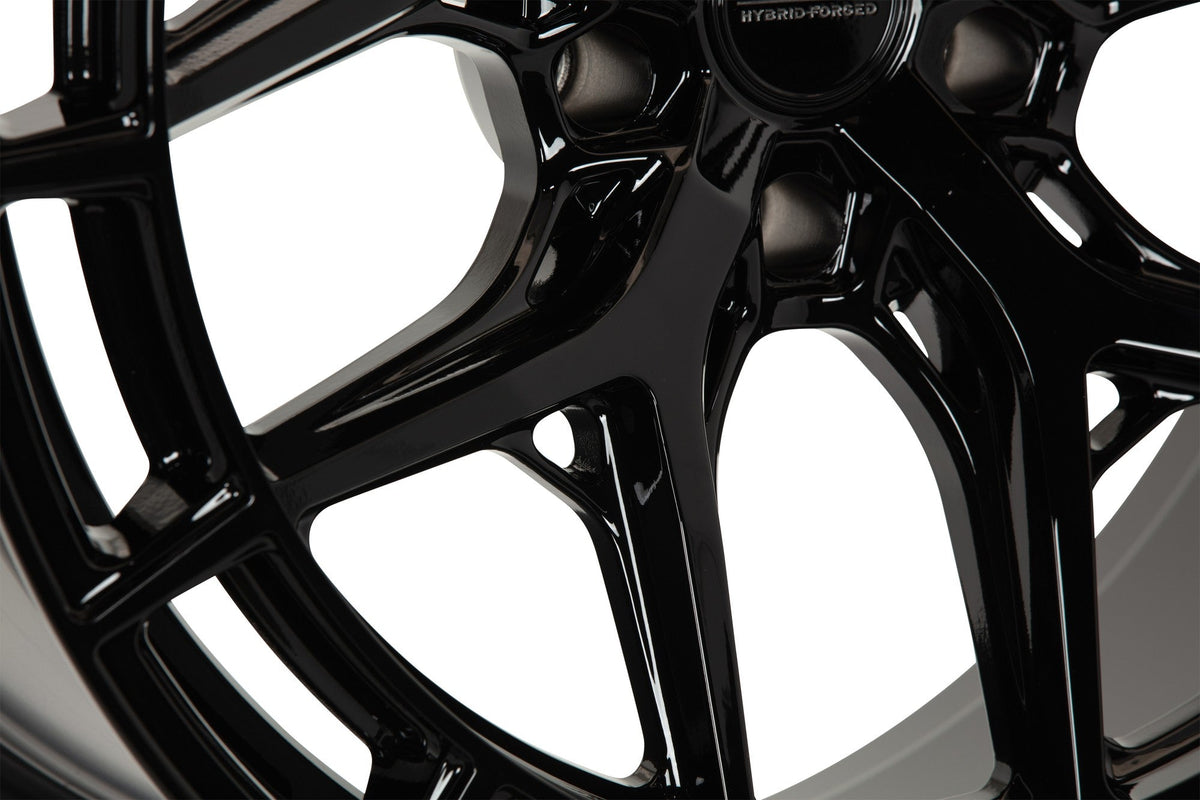 19/20" Vossen HFX1 Gloss Black 19x8.5 20x11 Wheels Fits Chevrolet C8 Corvette