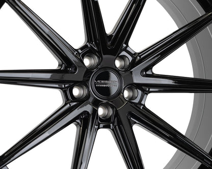 19/20" Vossen HFX2 Gloss Black 19x8.5 20x11 Wheels Fits Chevrolet C8 Corvette
