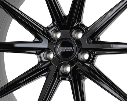 19/20" Vossen HFX2 Gloss Black 19x8.5 20x11 Wheels Fits Chevrolet C8 Corvette