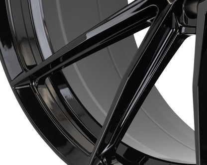 19/20" Vossen HFX2 Gloss Black 19x8.5 20x11 Wheels Fits Chevrolet C8 Corvette