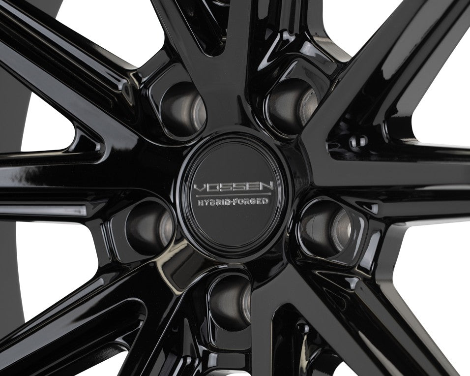 19/20" Vossen HFX2 Gloss Black 19x8.5 20x11 Wheels Fits Chevrolet C8 Corvette