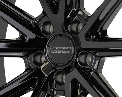 19/20" Vossen HFX2 Gloss Black 19x8.5 20x11 Wheels Fits Chevrolet C8 Corvette