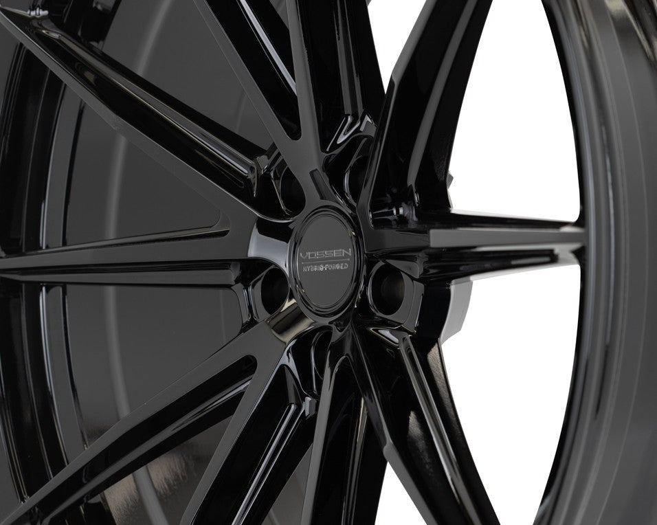 19/20" Vossen HFX2 Gloss Black 19x8.5 20x11 Wheels Fits Chevrolet C8 Corvette