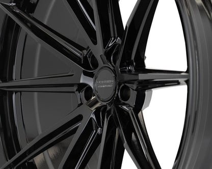 19/20" Vossen HFX2 Gloss Black 19x8.5 20x11 Wheels Fits Chevrolet C8 Corvette