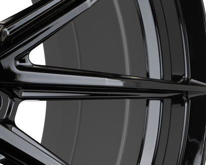 19/20" Vossen HFX2 Gloss Black 19x8.5 20x11 Wheels Fits Chevrolet C8 Corvette