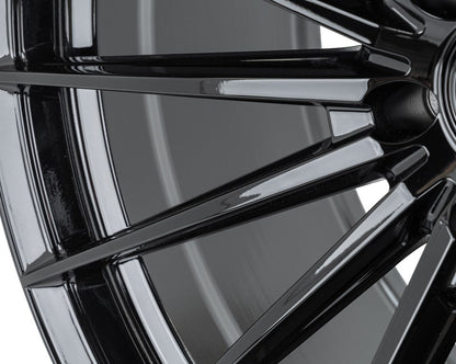 19/20" Vossen HFX4 Gloss Black 19x8.5 20x11 Wheels Fits Chevrolet C8 Corvette
