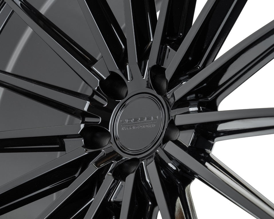 19/20" Vossen HFX4 Gloss Black 19x8.5 20x11 Wheels Fits Chevrolet C8 Corvette